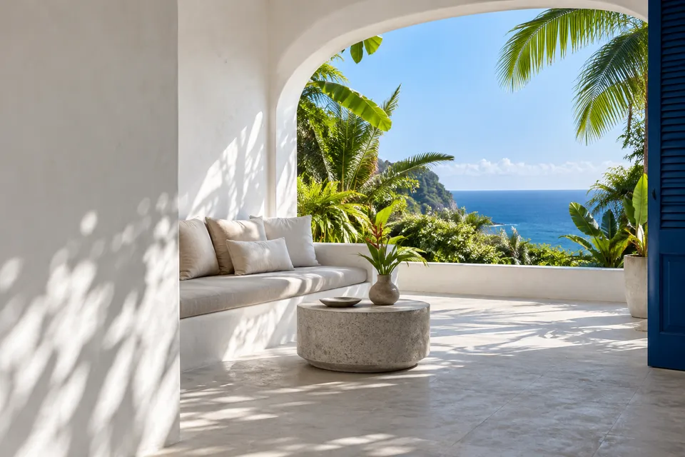 Véranda tropicale imaginaire